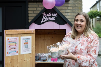 Isa (24) begint klein bakkerijtje bij haar voordeur en is in een dag uitverkocht: ‘Zo gaaf!’