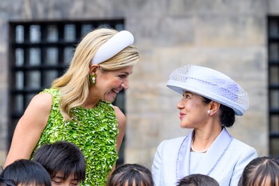 De jurk van koningin Máxima was dubbel bijzonder en niets minder dan een kunstwerk