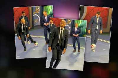 Zlatan Ibrahimovic en Thierry Henry zijn het nog niet verleerd: legendes laten kunsten zien in tv-studio