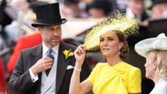 Prince and princess join Royal Ascot racegoers