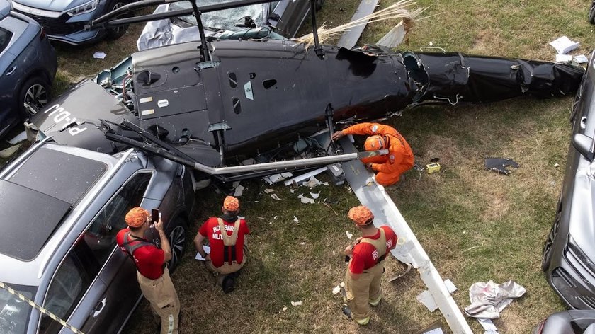 Zeker zes doden na botsing helikopters boven Rio de Janeiro
