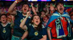 Jubilation as Scotland fans celebrate win