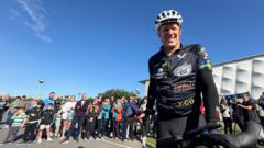Lewis Moody starts 500-mile ride at Newcastle Red Bulls