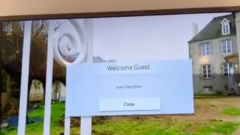 Travelodge sorry for 'Free Palestine' greeting on room TV