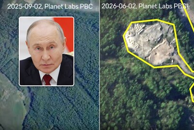 Satellietbeelden onthullen: Poetin bouwt in sneltempo militaire basissen aan grens met Navo