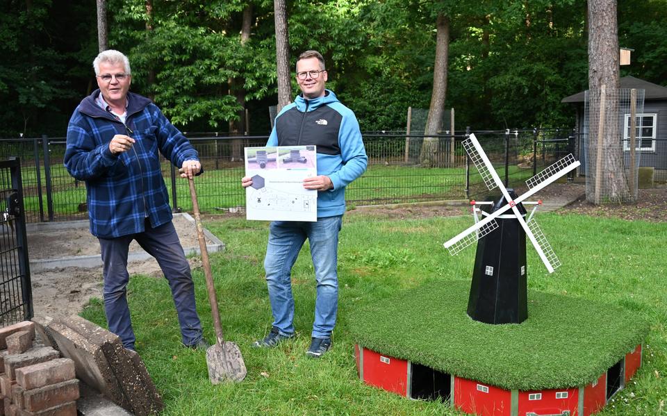Tonckens dierenparkje in Zuidwolde krijgt konijnenburcht voor Vlaamse reuzen