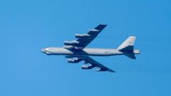 US Air Force B-52 bomber plane crashes after take off in California