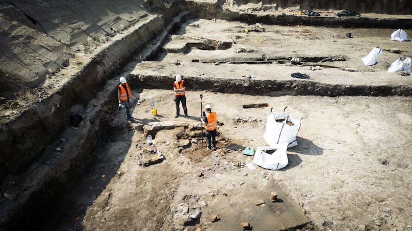 Romeins badhuis blootgelegd in Nijmegen. ‘Een vondst van deze omvang is uniek in Nederland’