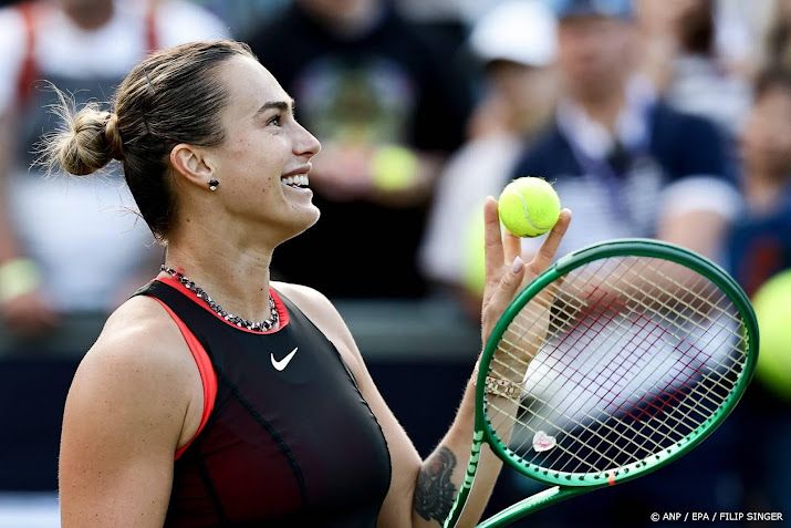 Tennisster Sabalenka wint eerste partij na sof op Roland Garros