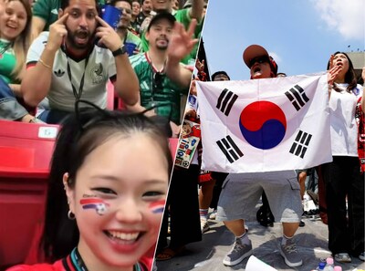 Man biedt excuses aan na racistisch gebaar tegen Koreaanse fan bij WK-wedstrijd