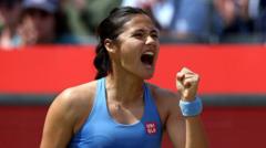 Raducanu overcomes injury to reach Queen's semis