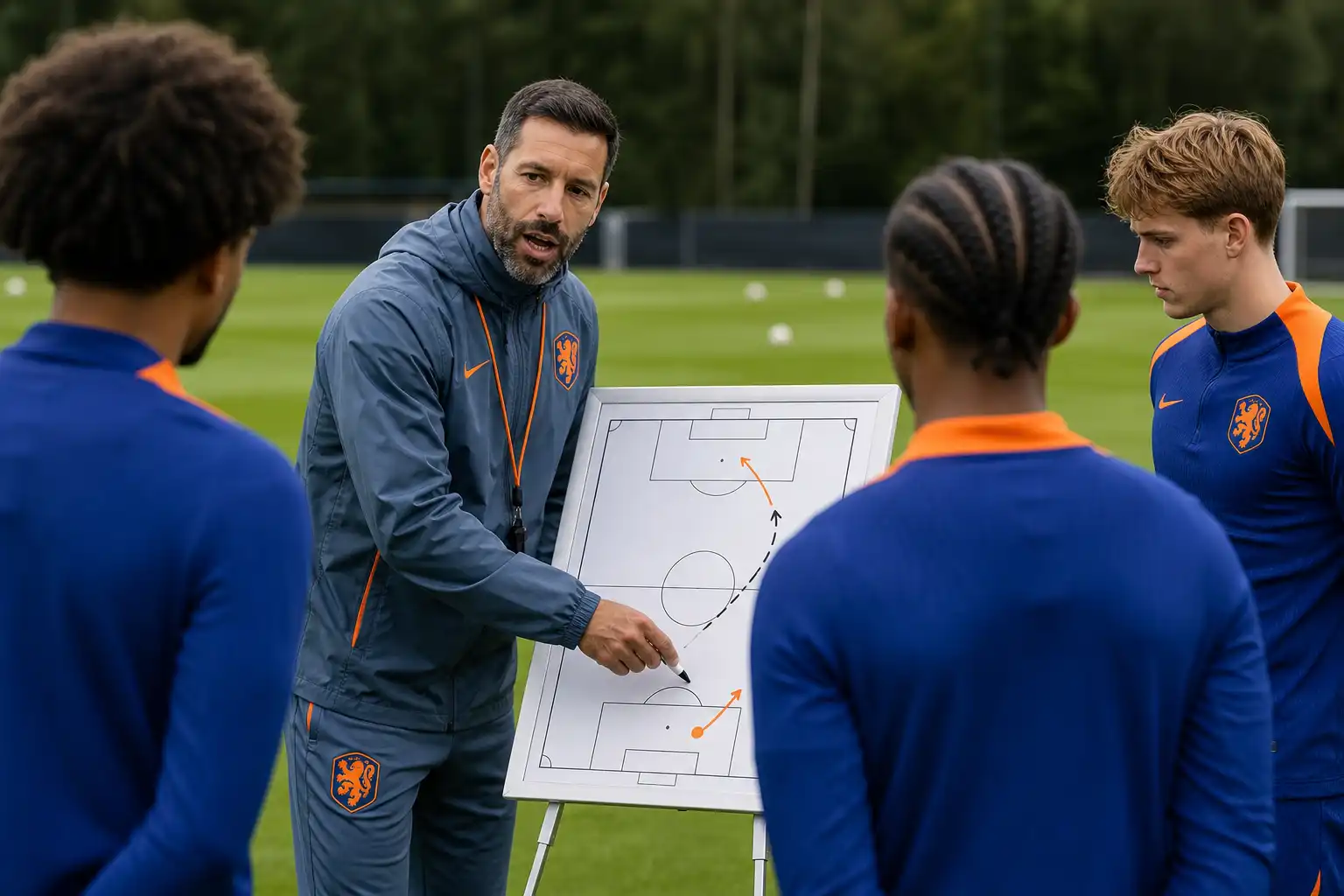 Van Nistelrooij leert Oranje-spitsen gebogen aanloop, Summerville scoort