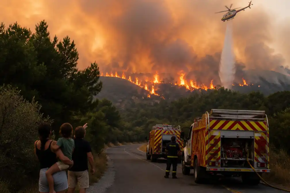 Nieuwe evacuaties in Franse Var door oplaaiende bosbranden, brand Athene kritiek