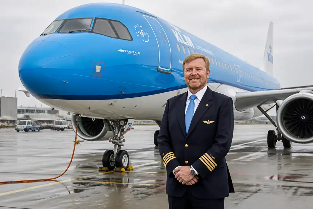 Koning Willem-Alexander maakt eerste vlucht in Airbus A321neo