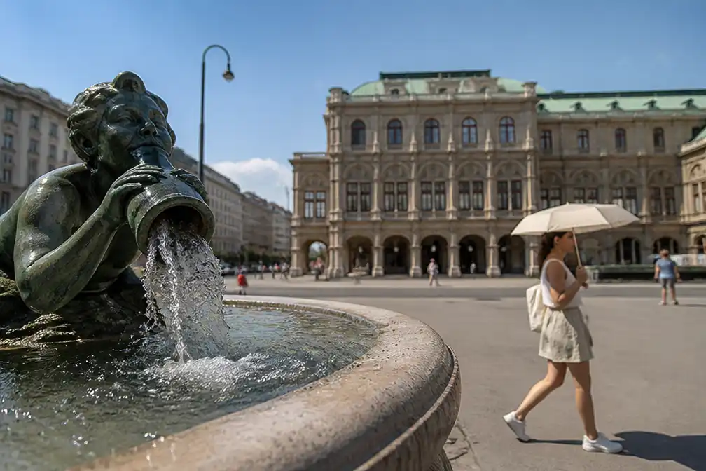Wenen 40,8 graden, hoogste Oostenrijkse temperatuur ooit gemeten