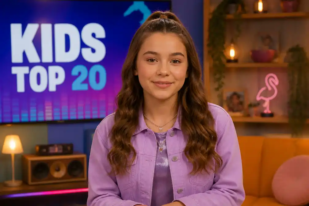 AI-label voor Instagramvideo van Kids Top 20-presentatrice Jess