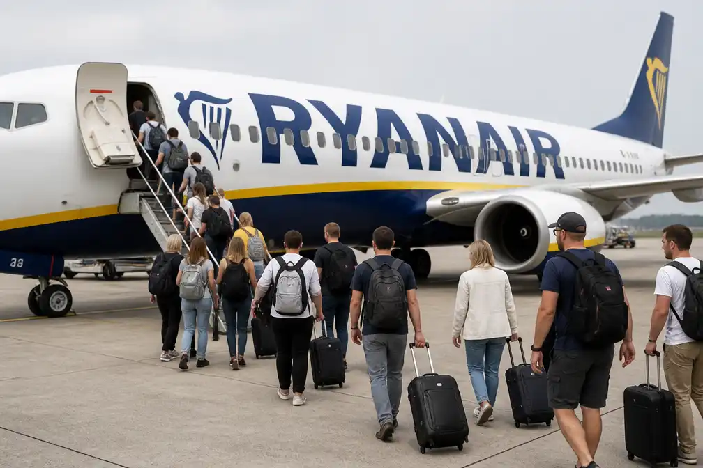 Ryanair vervoert recordaantal van 22,2 miljoen passagiers in juli