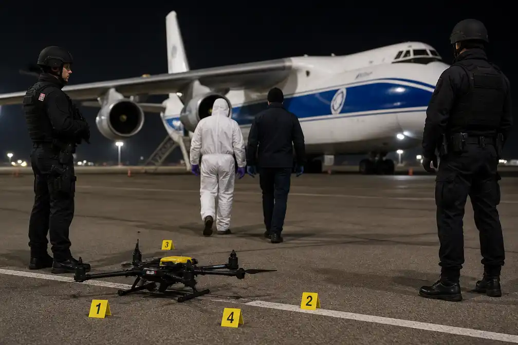 Explosieve drone gevonden naast Oekraïens toestel op vliegveld Leipzig; Duitsland onderzoekt sabotage