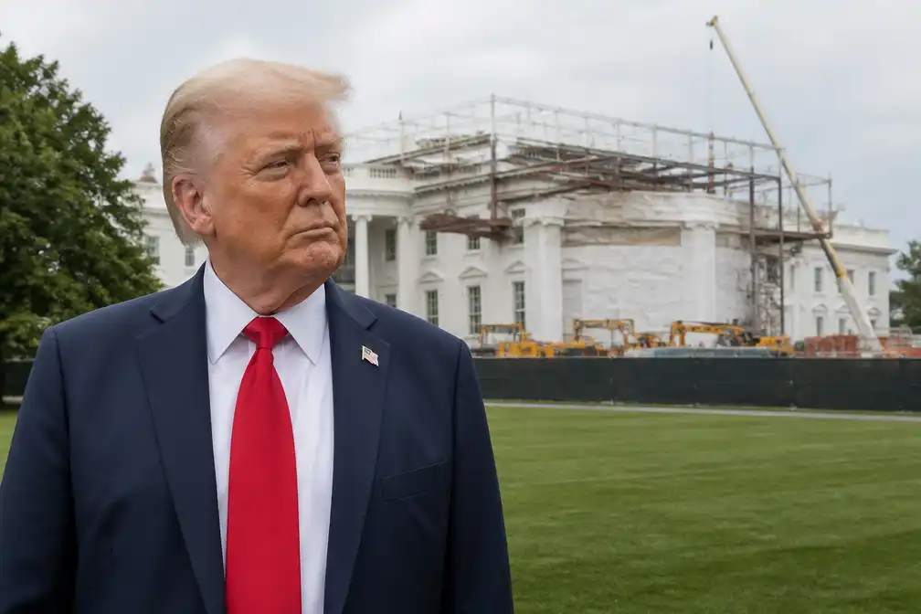 Hof van beroep gelast Trump bouw balzaal Witte Huis stil te leggen
