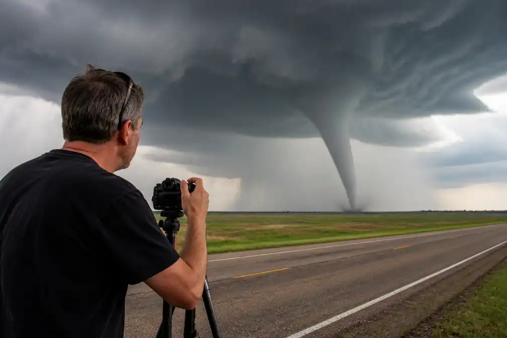 Nederlandse tornadojager Donny Kardienaal leidt stormtochten in VS