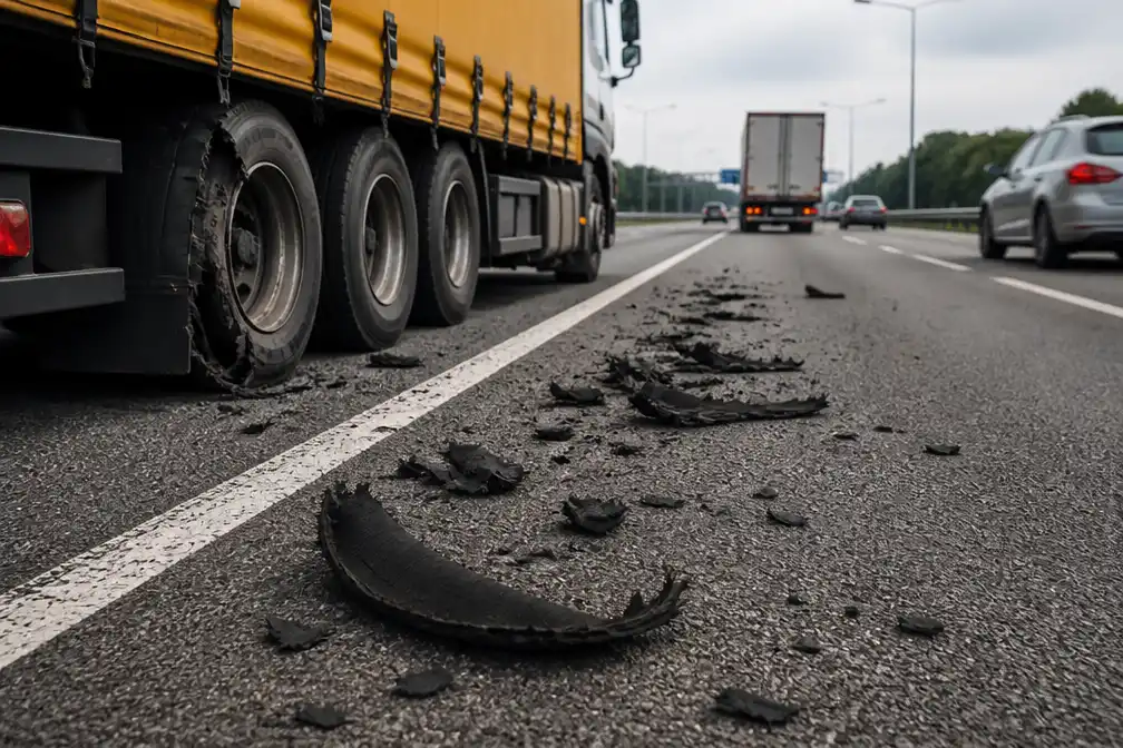 Meer klapbanden bij vrachtauto's op snelwegen: hoe komt dat?