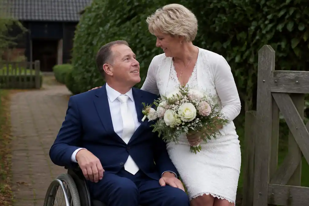Verlamde Boer Geert uit Boer zoekt Vrouw getrouwd met Lenie