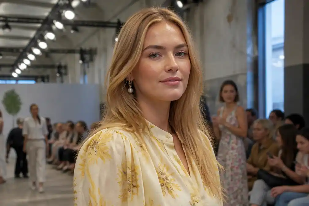 Eloise van Oranje bij duurzame modeshow Stine Goya op Copenhagen Fashion Week