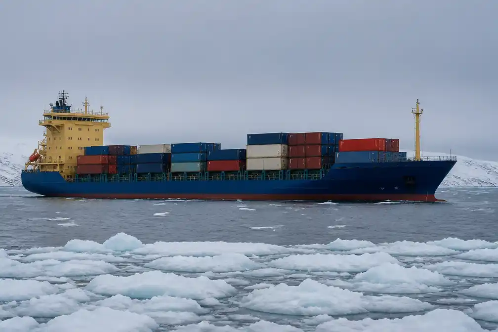 China start eerste vaste containerlijn door Noordpoolgebied met Sea Legend