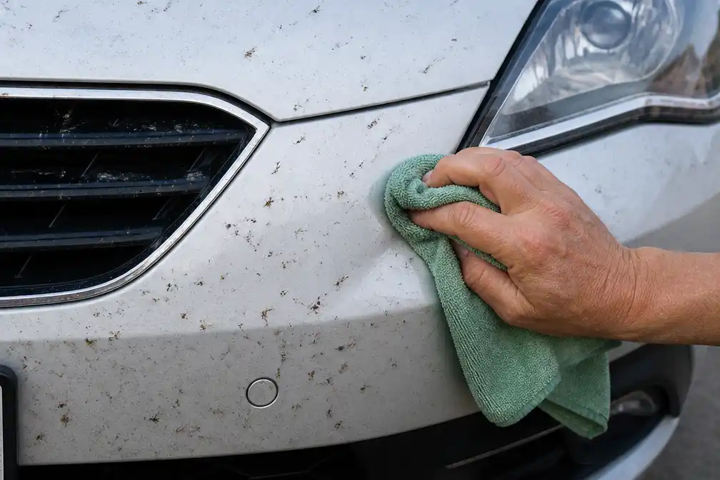 Auto-expert Niek Schenk beantwoordt vraag over dode insecten op auto