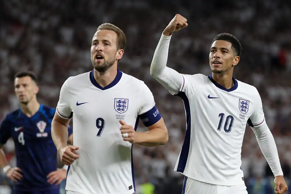 Engeland leidt 3-2 tegen Kroatië na twee goals Kane en treffer Bellingham