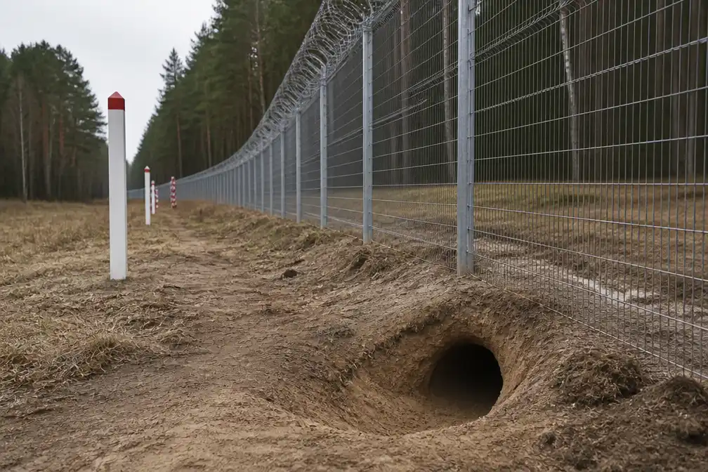Letland ontdekt migrantentunnel onder grens met Wit-Rusland