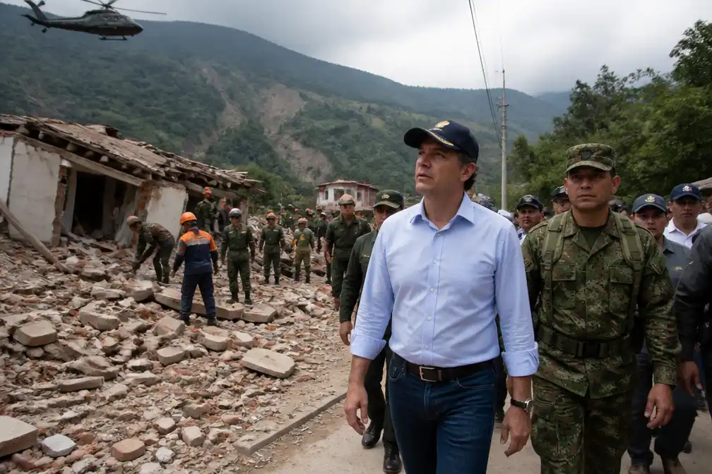 Nieuwe president Colombia geconfronteerd met eerste crisis na aardbeving in guerrillagebied