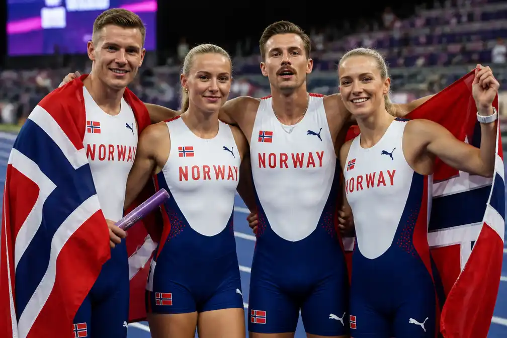 Noors 4x400m-aflossingsteam weigert goud na graveerfout op EK atletiek