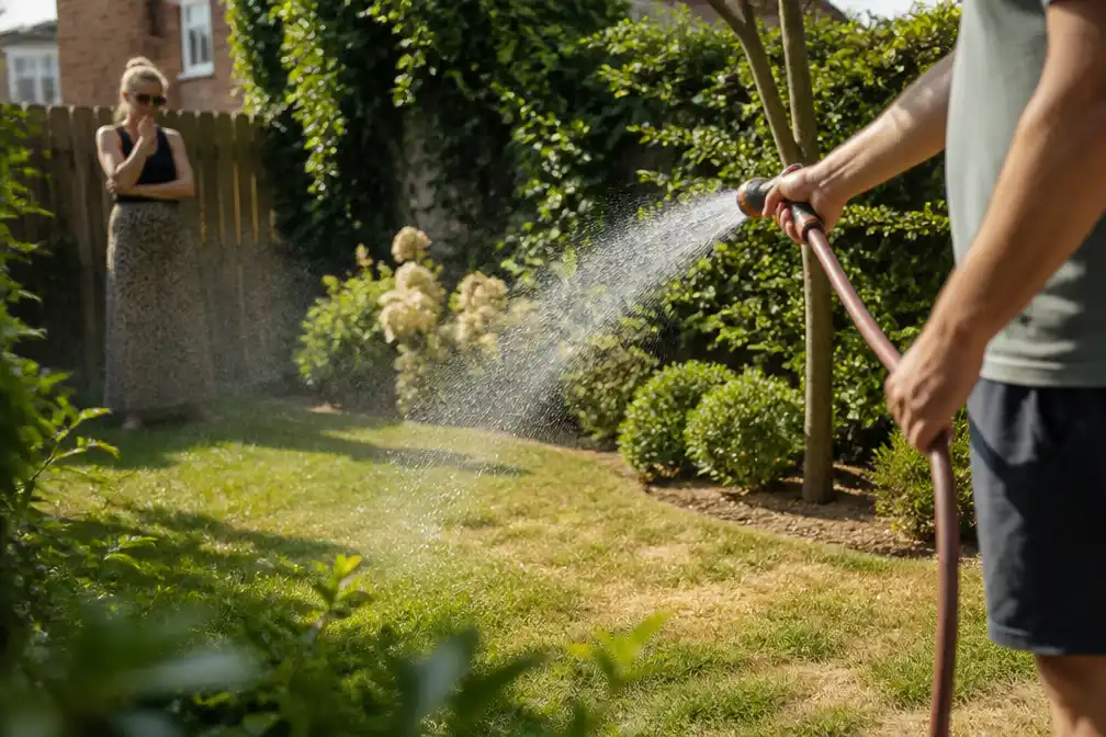 Nederlanders zat aan recordhitte en 'sproeischaamte' door droogte, blijkt uit peiling