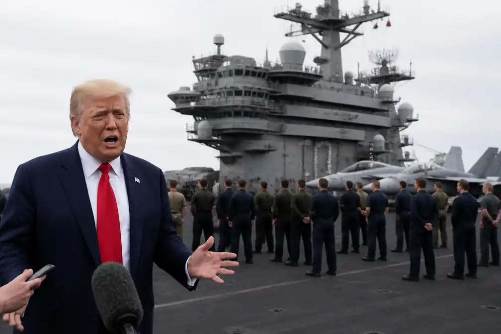 Trump bagatelliseert problemen op USS Abraham Lincoln: 'lang genoeg nog niet'