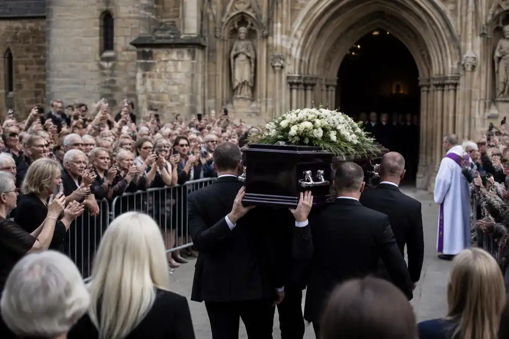 Ongeveer duizend belangstellenden bij uitvaart Bonnie Tyler in Swansea