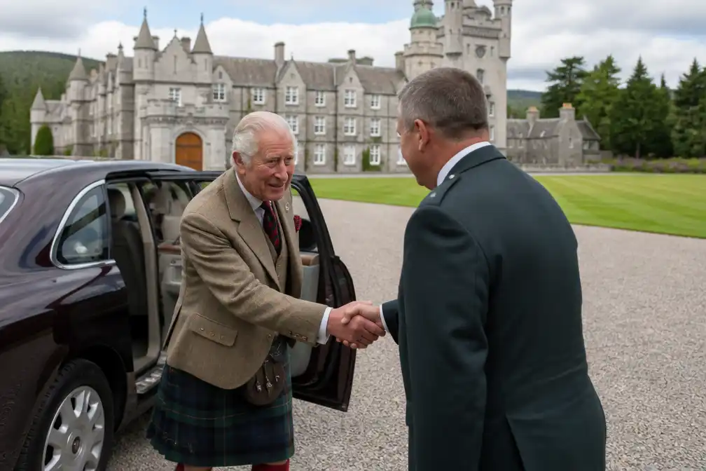Koning Charles begint zomervakantie in Schotse Balmoral