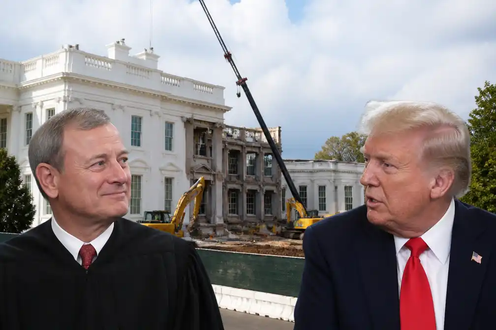 Hooggerechtshof VS laat Trump balzaal Witte Huis voorlopig afbouwen