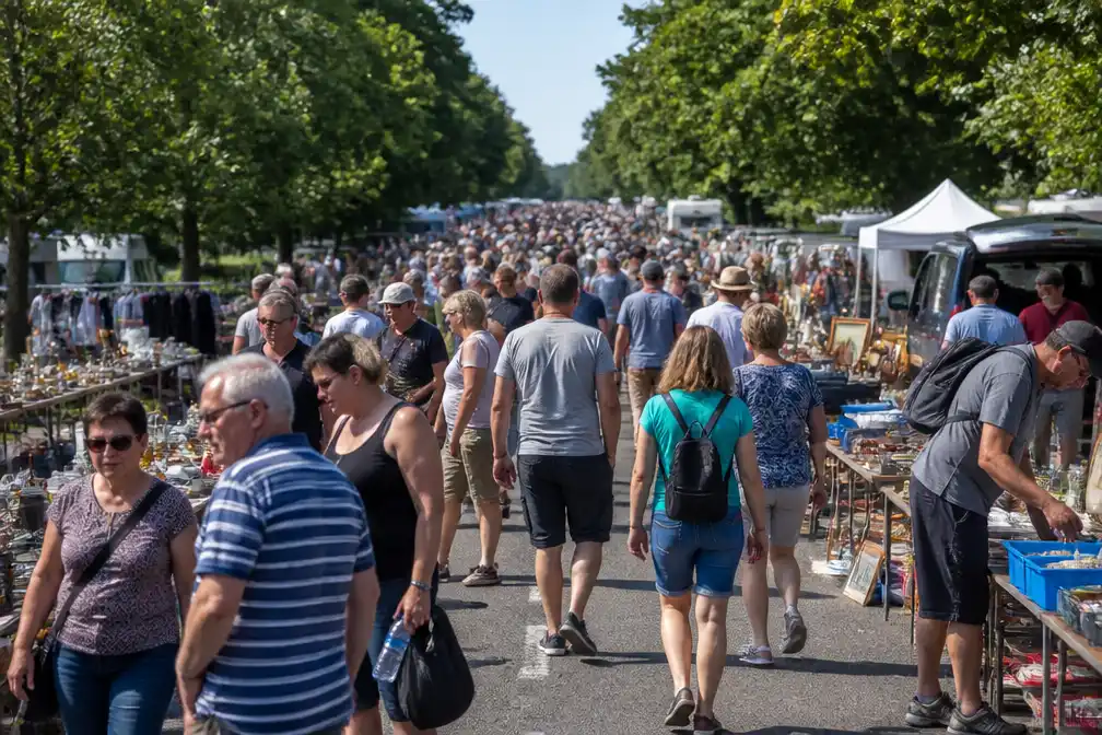Grootste rommelmarkt van België in Temploux trekt 200.000 bezoekers
