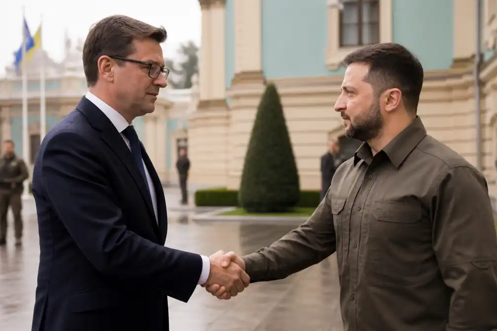 Premier Burnham bezoekt Kyiv op Onafhankelijkheidsdag voor steun aan raketproductie