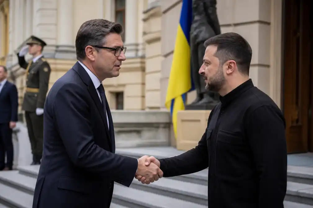 Burnham brengt eerste buitenlandse bezoek aan Oekraïne op Onafhankelijkheidsdag