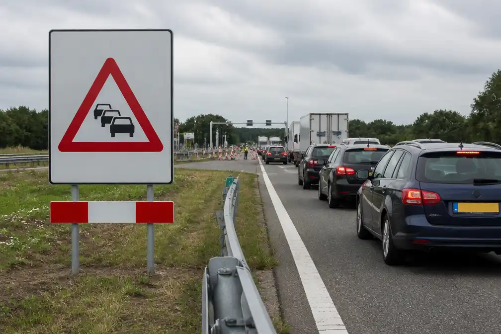 Rijkswaterstaat plaatst nieuwe borden na 171 ongelukken bij Duitse grenscontroles