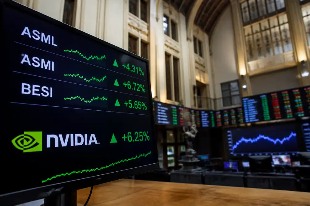 Chipbedrijven stijgen op Damrak na sterke resultaten Nvidia