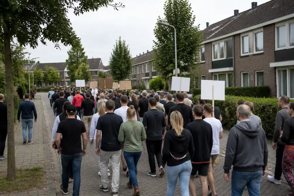 Veroordeelde pleegvaders willen wijk Maaspoort verlaten na protest