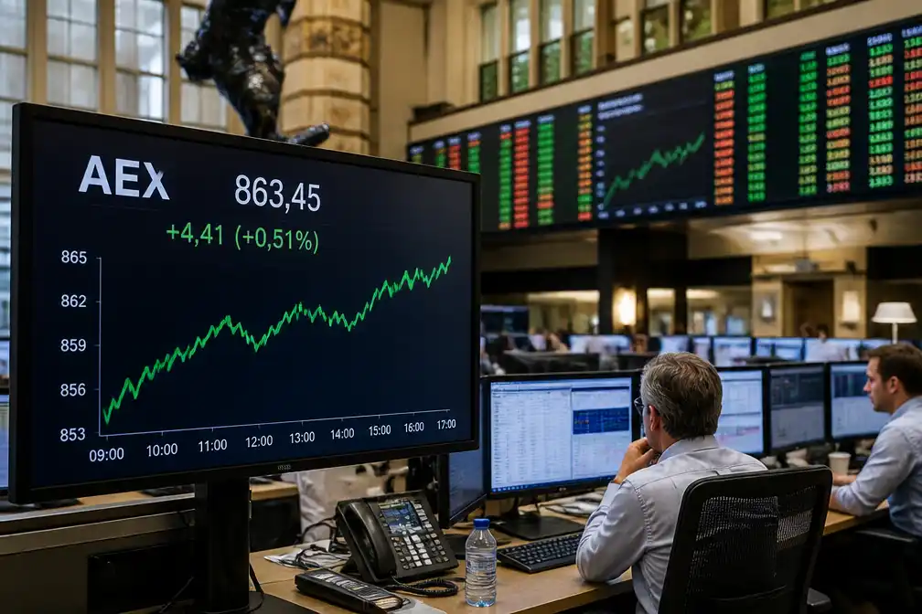 AEX sluit hoger na toespraak Fed-voorzitter Warsh op 28 augustus 2026