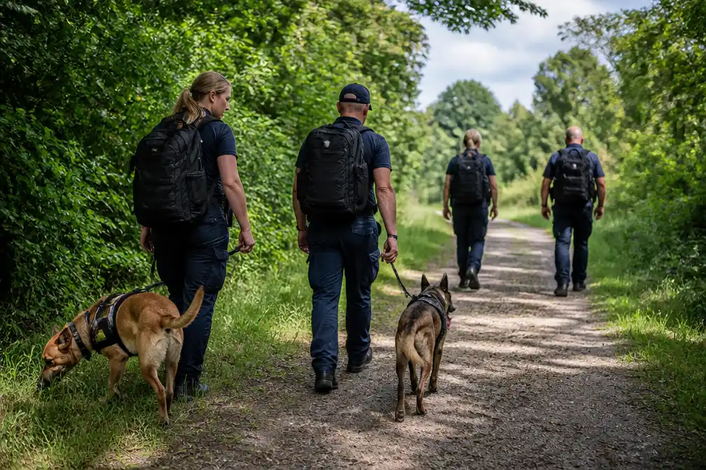Nederlands speurhondenteam zoekt vermiste producent Leysner in Suriname