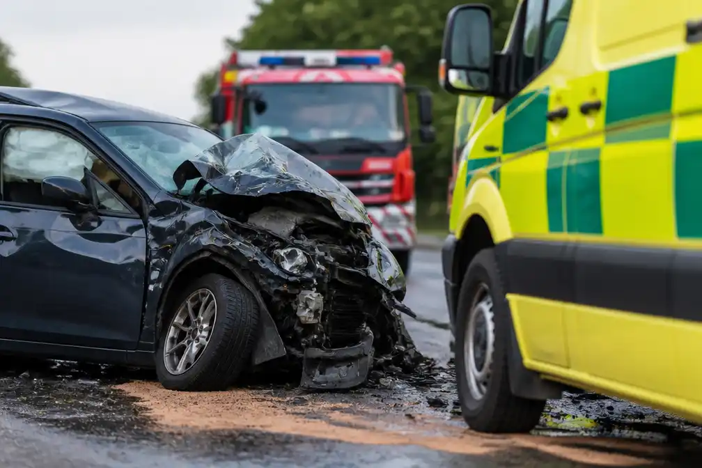 Drie doden bij auto-ongeluk in Lodelinsart, België