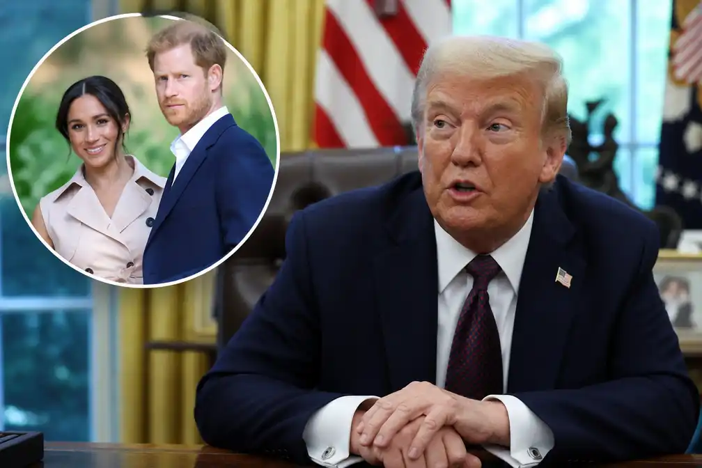 Trump is 'blij' dat Harry en Meghan de VS hebben verlaten