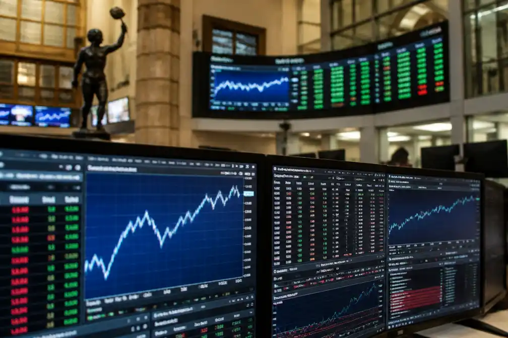 AEX sluit week hoger, chipbedrijven aan kop op Damrak