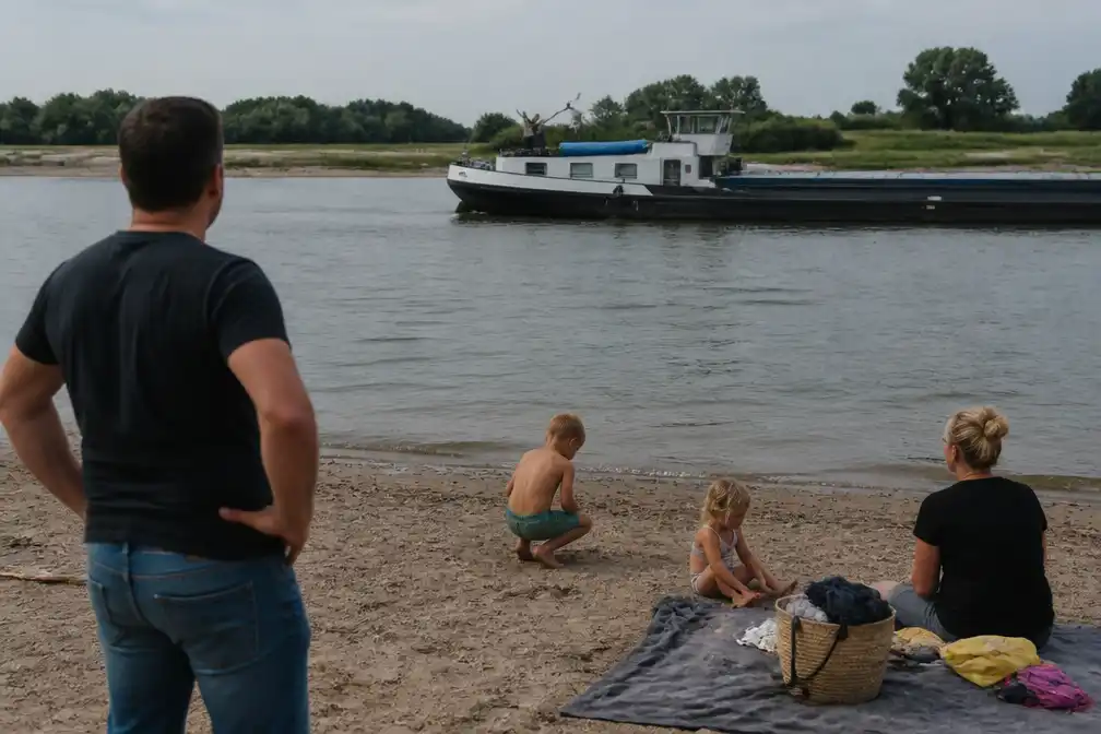 Gezinsuitje eindigt in drama: Dennis (38) vindt lichaam op Waalstrand Beuningen